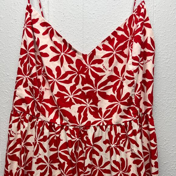 H&M Floral Maxi Dress Womens  XXL Vacation Coastal Beachy Cruise 100% Cotton - Picture 3 of 13